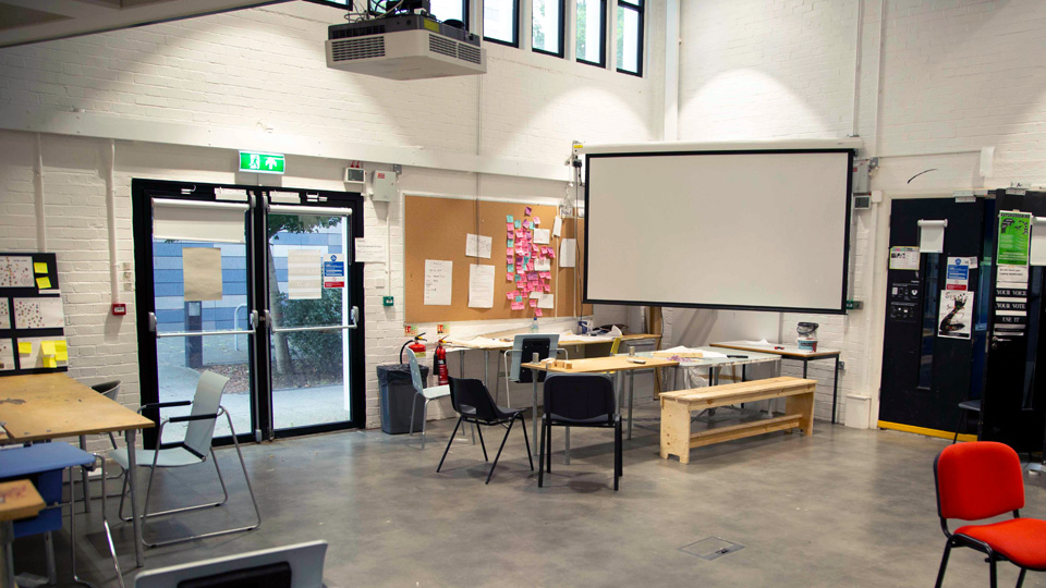 Goldsmiths' open plan design studios