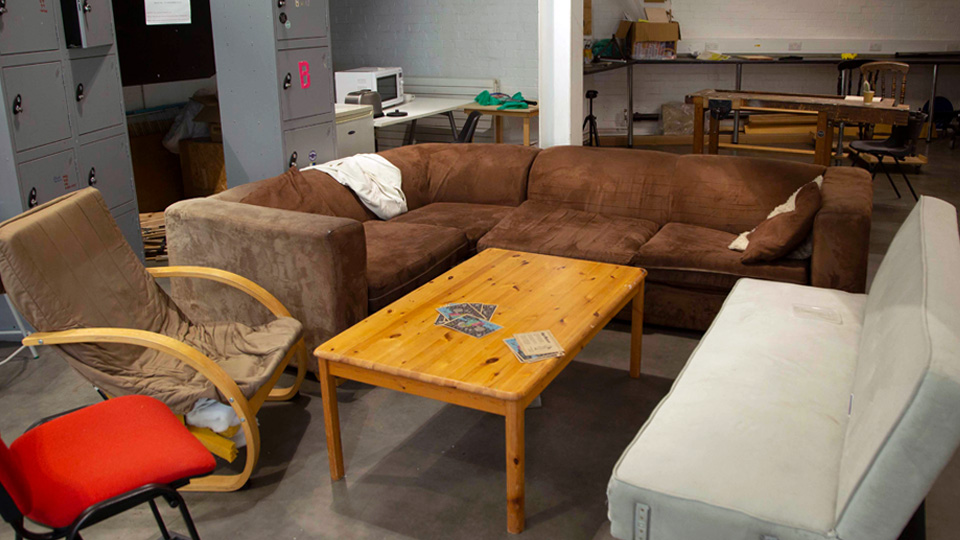 Common area in the Goldsmiths Design Building