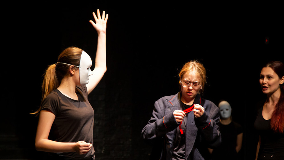 A final year performance in the George Wood Theatre