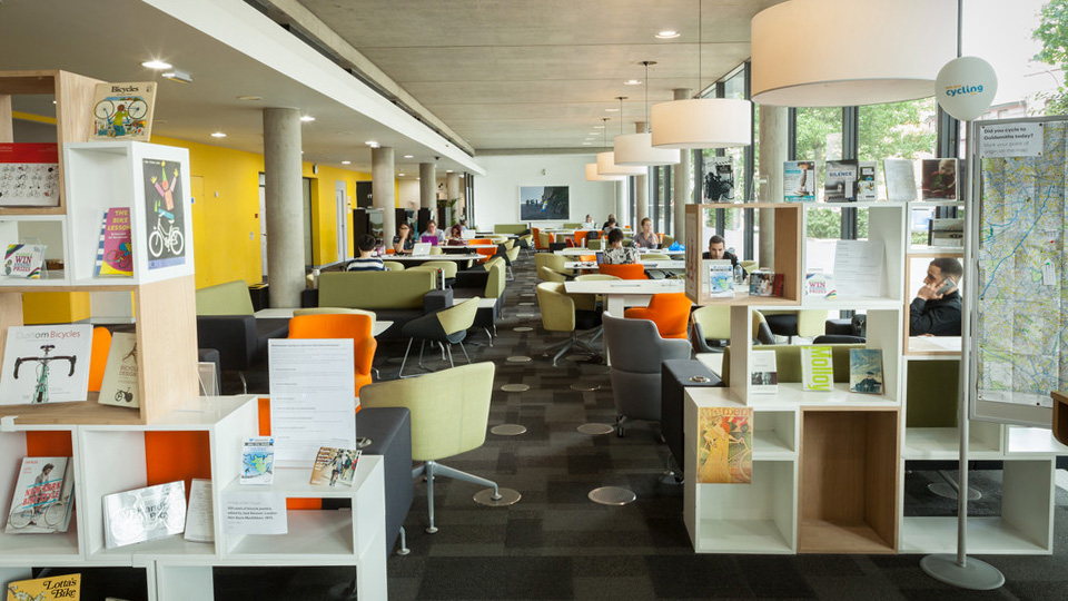 Sitting areas on the Library ground floor