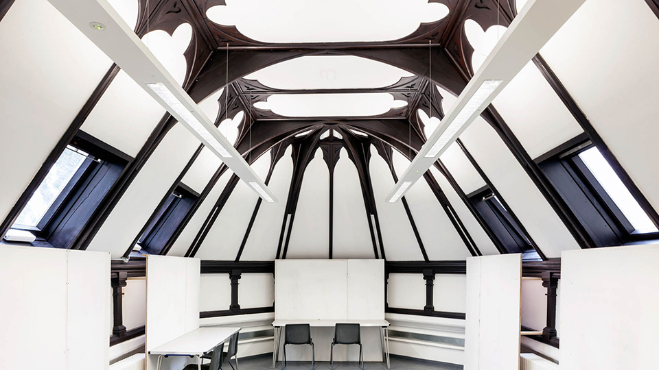 Loft space in St James Hatcham Building