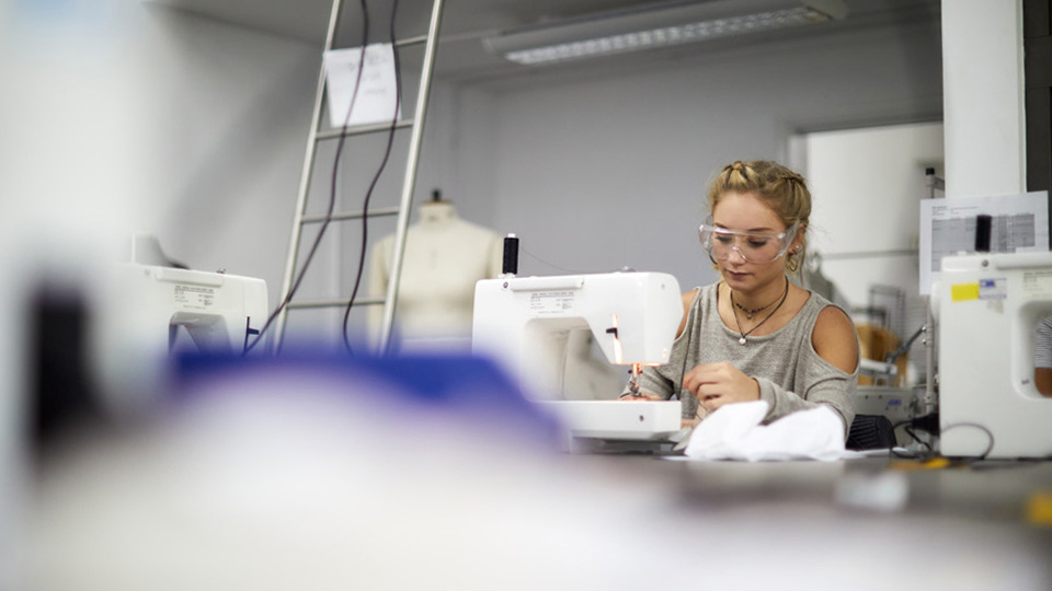 There are a number of sewing machines available for design students