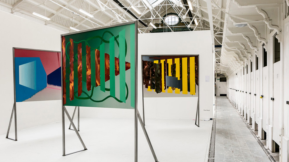 An art exhibition in Laurie Grove Baths