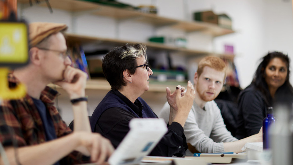 Students in the Design studios