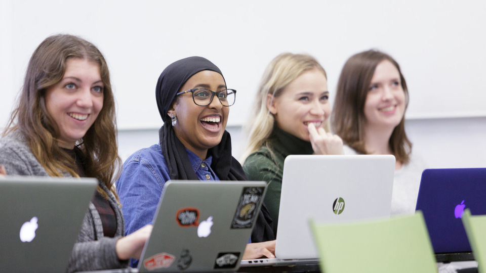 Students enjoying a seminar in one of our teaching spaces