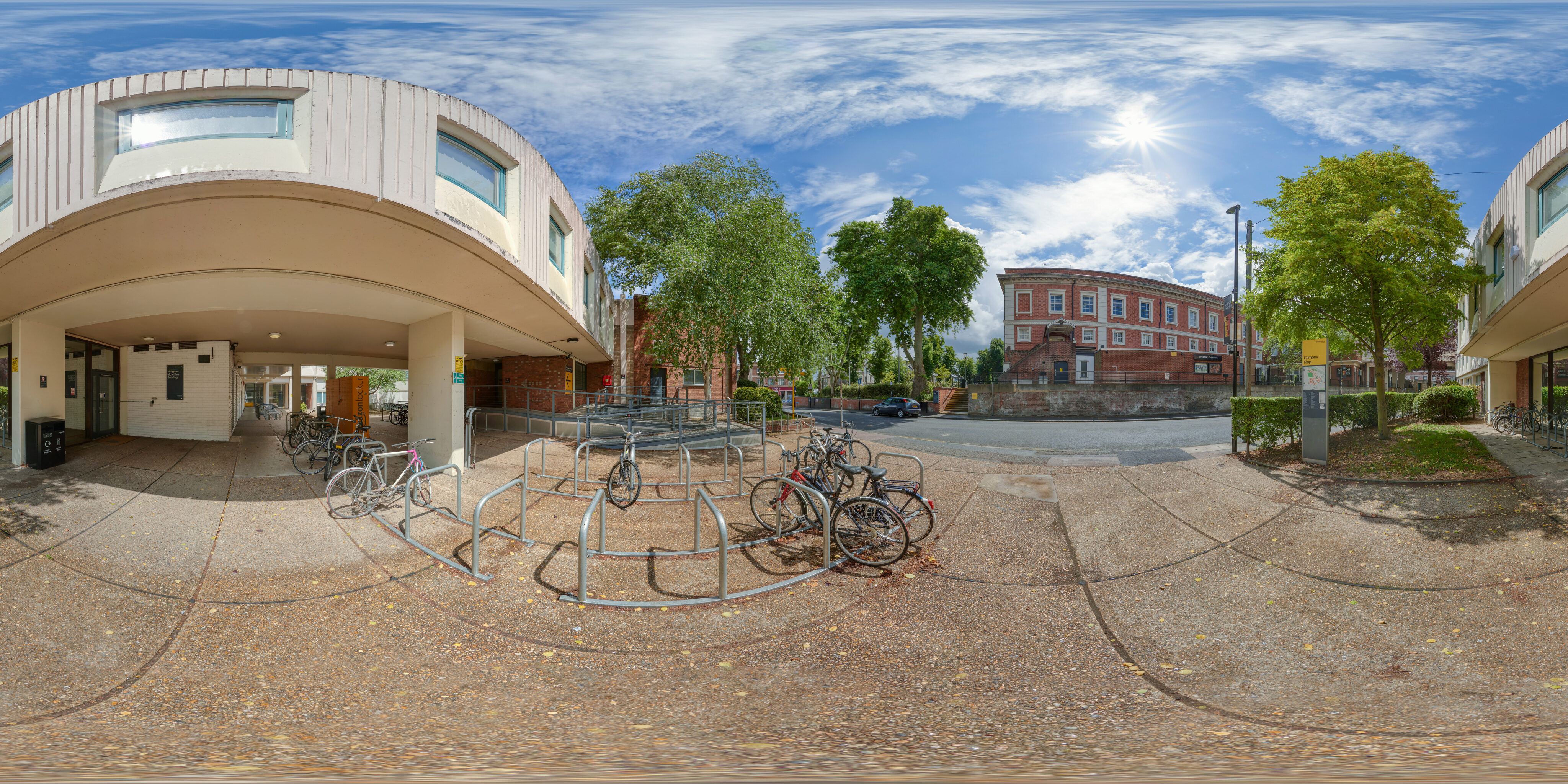360 of Communal area outside the Margaret McMillan Building